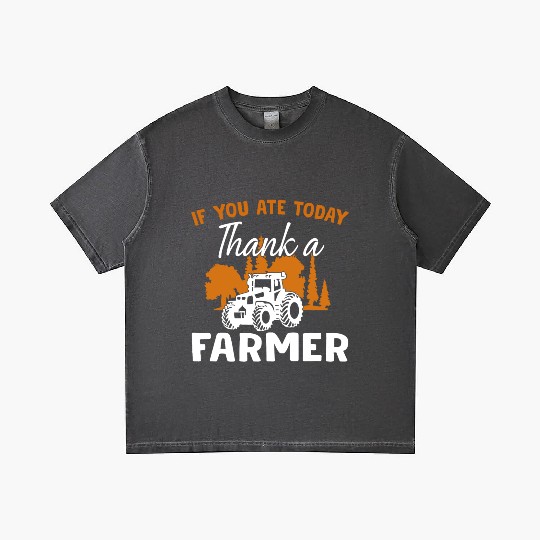 If You Ate Today Thank A Farmer Farmer Gradient T Shirts