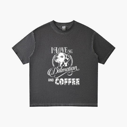I Love My Dalmatian And Coffee Gradient T Shirts