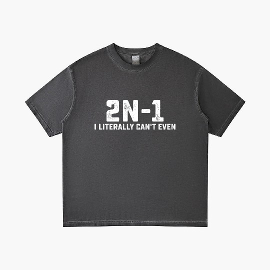 2n-1 I Literally Can't Even Math Teacher Gradient T Shirts