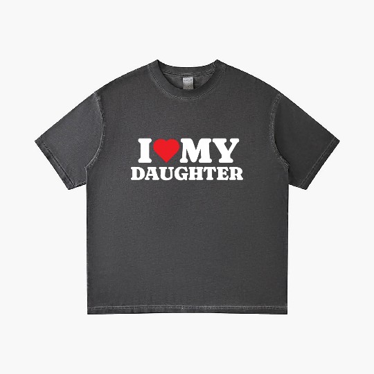 I Love My Daughter Gradient T Shirts