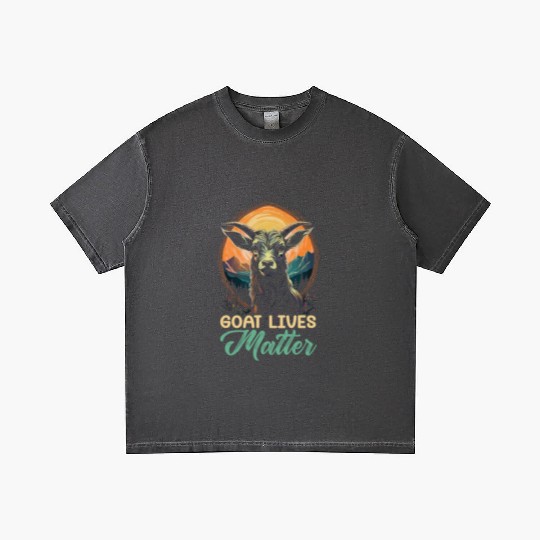 Goat Lover Kid Ranch Wool Farm Animal Farming Gradient T Shirts