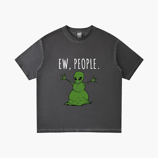 Ew People Alien Snowman Gradient T Shirts