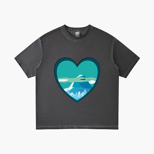 Blue mountain Gradient T Shirts