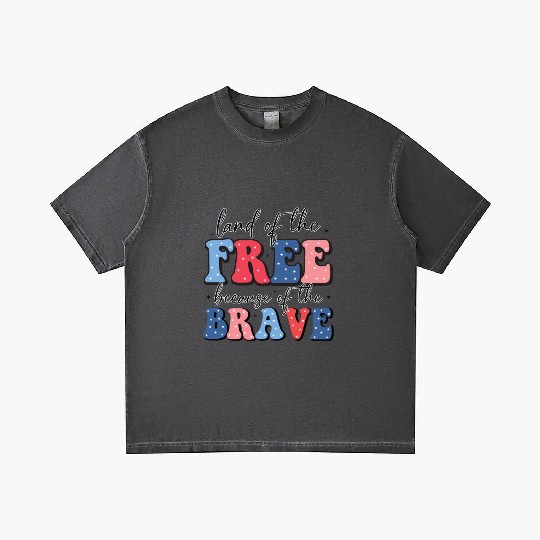Land of the free because the brave Gradient T Shirts