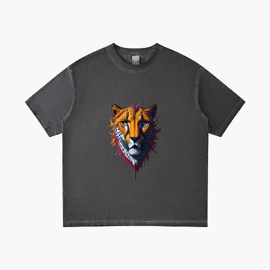 Cheetah | Wild Animal Gradient T Shirts
