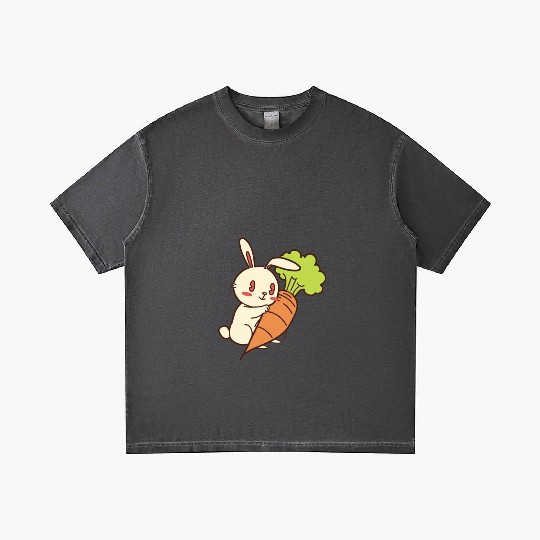 Rabbit And Carrot Gradient T Shirts