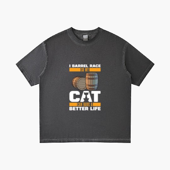 Horse Barrel Racing Cat Gradient T Shirts
