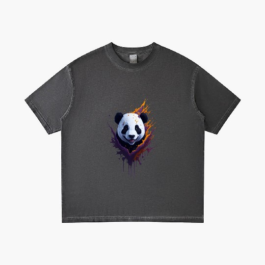 Panda | Wild Animal Gradient T Shirts