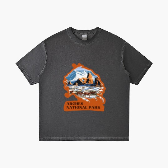 Arches National Park Stickers Gradient T Shirts