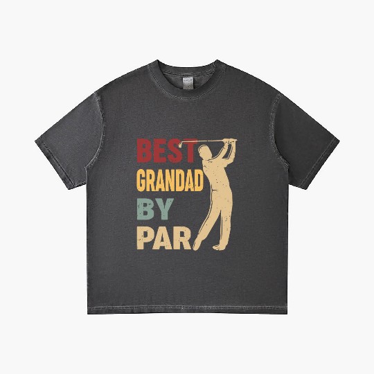 Best Grandad By Par Funny Golf Vintage Gradient T Shirts