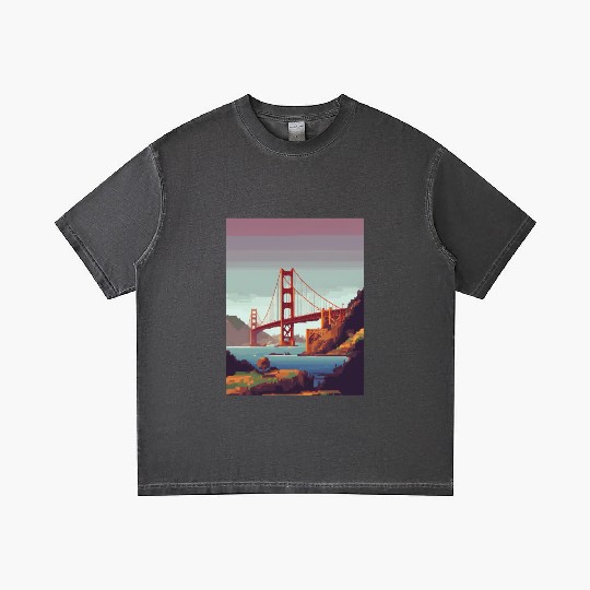 Golden Gate Bridge California Gradient T Shirts, Golden Gate