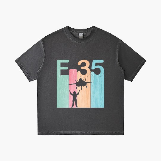 F35 Vintage Air Force Fighter Jets Gradient T Shirts