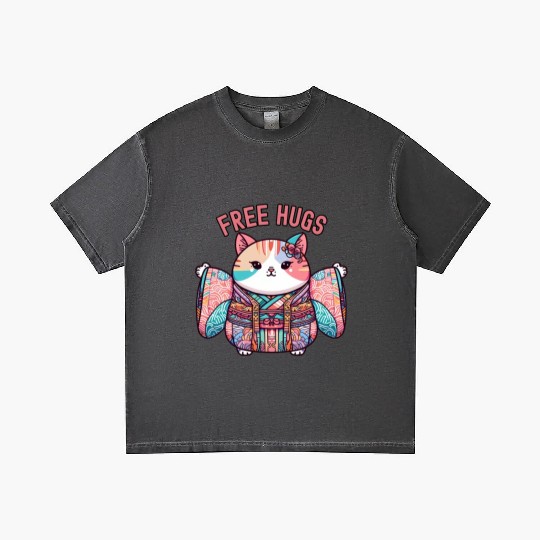Free hugs from Japanese cat Gradient T Shirts