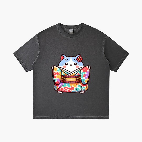 Japanese cat or Neko Gradient T Shirts