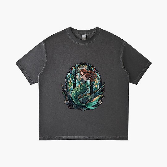 Stained Glass Mermaid Gradient T Shirts