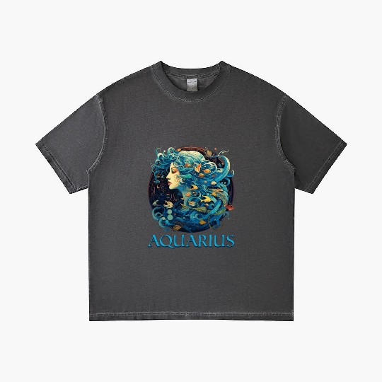 Embrace Your Aquarius Identity: Aquarius Zodiac Gradient T Shirts