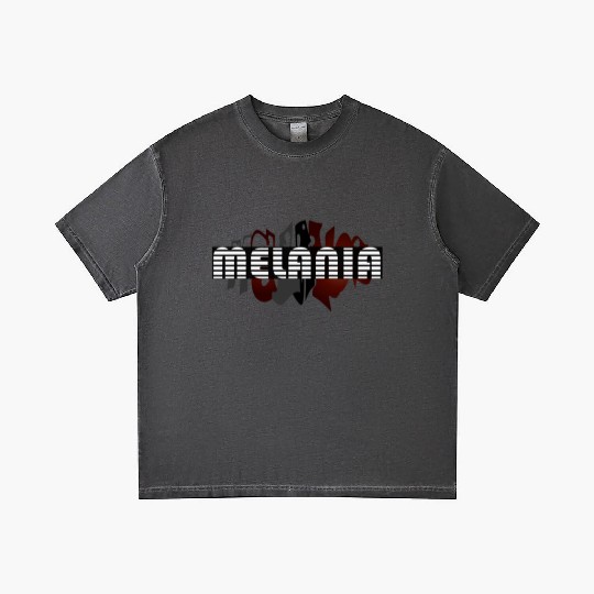 Melania white typography, Greek origin - black Gradient T Shirts