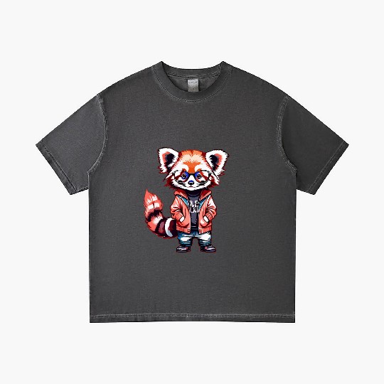 Red Panda Cub Watercolor Gradient T Shirts