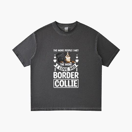 Don't like People I love my border collie Gradient T Shirts
