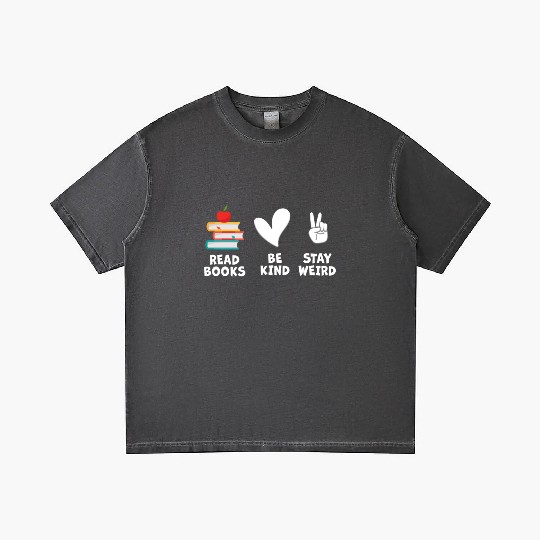Read Books Be Kind Stay Weird Reading Gradient T Shirts