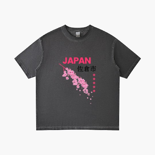 Japan sakura Gradient T Shirts