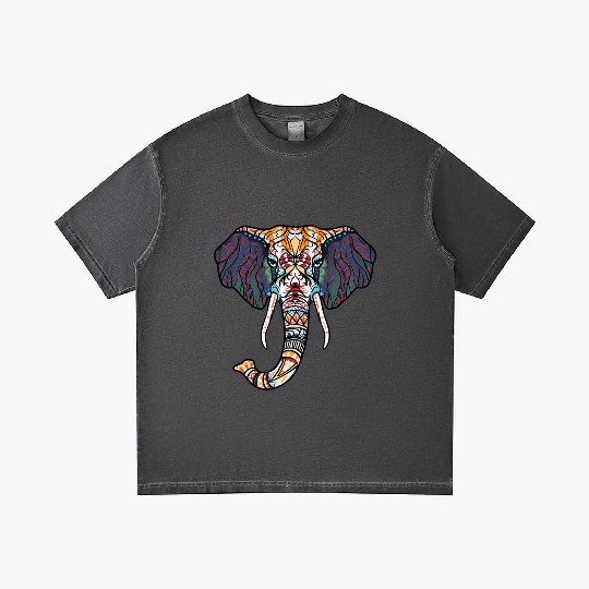 elephant ethnic Gradient T Shirts