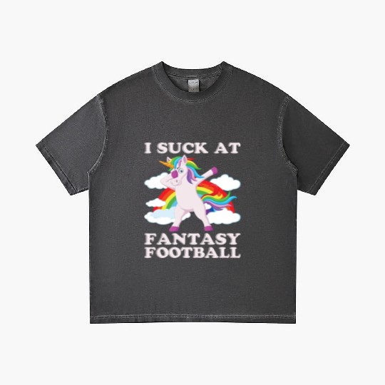 I suck at fantasy football dabbing unicorn funny Gradient T Shirts