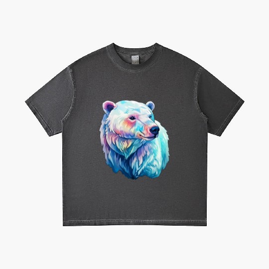 Polar Bear Roar in Winter Wonderland Watercolor Gradient T Shirts