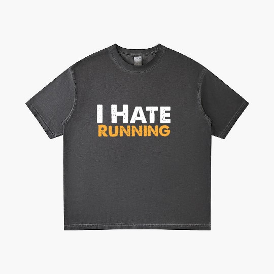 Mens I Hate Running Gradient T Shirts Funny Sarcastic