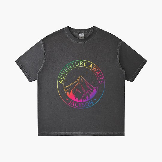 Jackson Jackson Hole Valley Wyoming Usa Adventure Gradient T Shirts