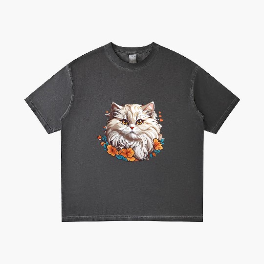 Persian Cat Gradient T Shirts