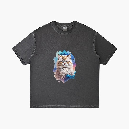 Persian Cat Gradient T Shirts