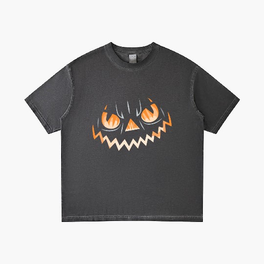 Creepy Jack o Lantern Carved Halloween Pumpkin Gradient T Shirts