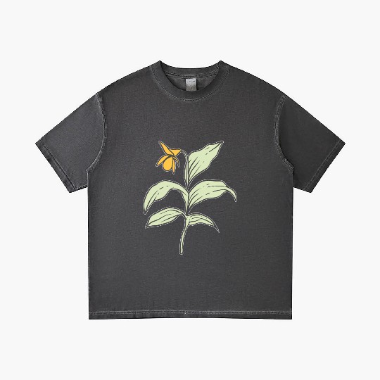 Yellow Orchid Plants Lover Gift Gradient T Shirts