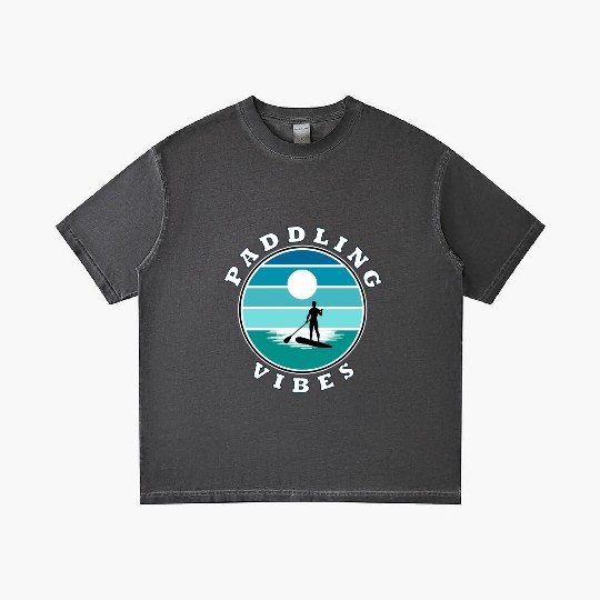 Paddling Vibes - retro - Paddle Boarder Gradient T Shirts