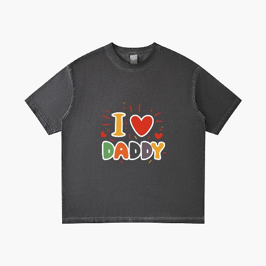 I Love My Daddy Best Dad Ever Father's Cool Kids Gradient T Shirts