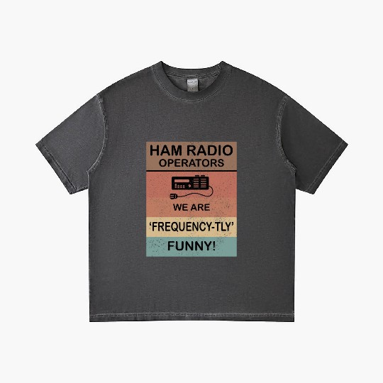 Amateur Ham Radio Operator Jokes Frequency-tly Fun Gradient T Shirts
