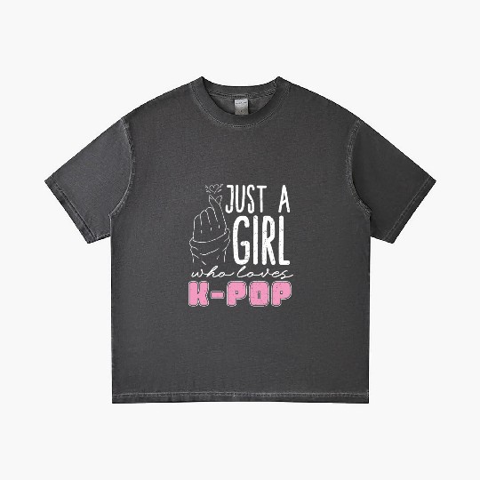 Just A Girl Who Loves K Pop Music K Pop Gradient T Shirts