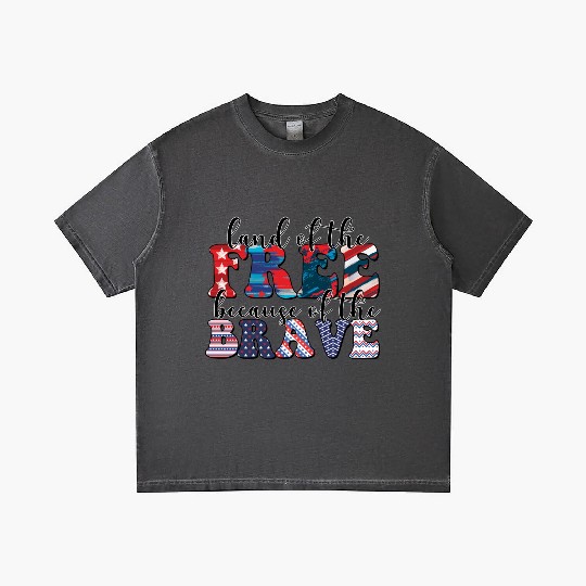 4th of july Land of the free Gradient T Shirts