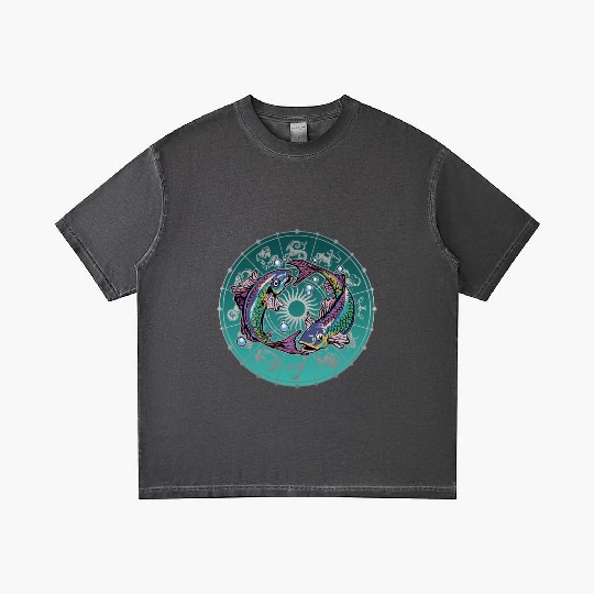 Pisces Zodiac star sign horoscope Astrology Gradient T Shirts