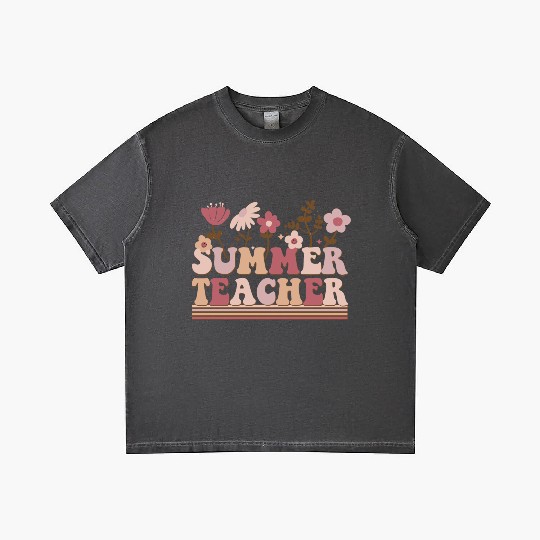 Summer teacher Gradient T Shirts