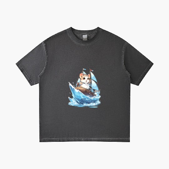 Ice Sailing Hamster Ice Sailor Ice Boating Gradient T Shirts