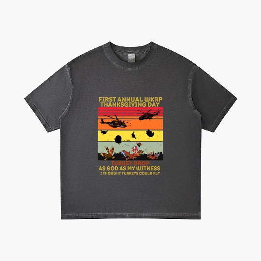 witness First Annual Thanksgiving Wkrp Cincinnati Gradient T Shirts