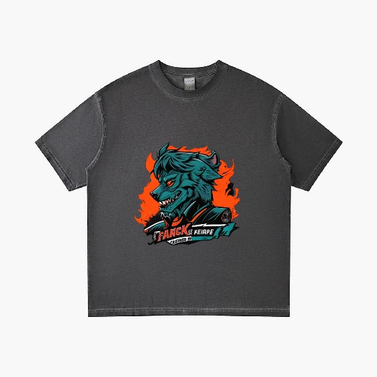 green Werewolf style Gradient T Shirts