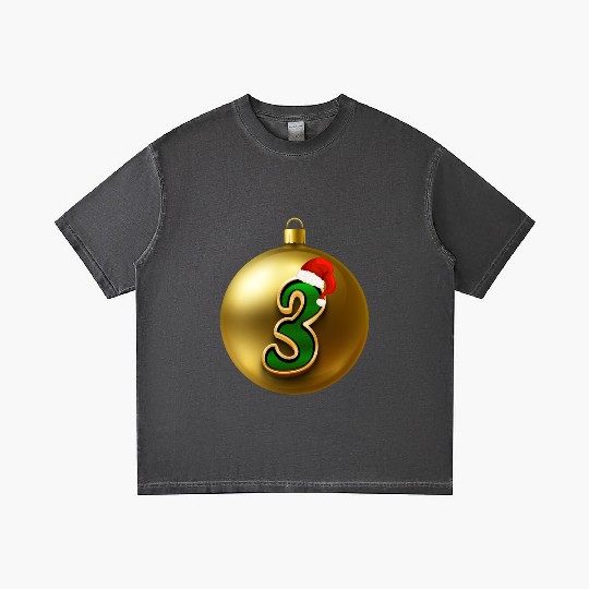 3rd Xmas Party - Age Number Three Years Gradient T Shirts