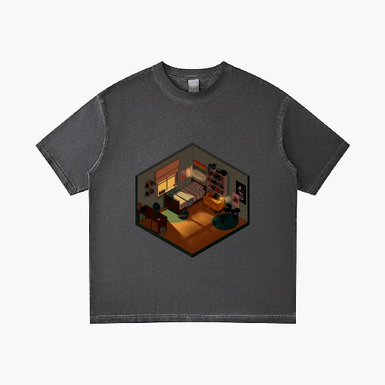 Heartstopper isometric bedroom Gradient T Shirts