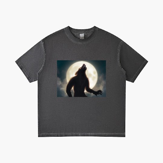 Werewolf standing in front of the moon Gradient T Shirts