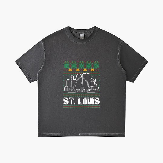 St. Louis Missouri Ugly Christmas Gradient T Shirts