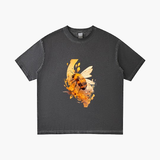 Chibi Honeybee in honey Gradient T Shirts
