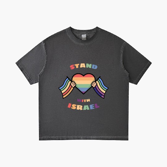 LGBTQ community STANDS WITH ISRAEL Gradient T Shirts